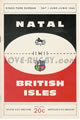 Natal v British Isles 1968 rugby  Programme